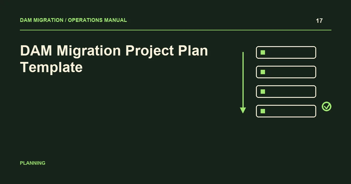 DAM Migration Project Plan Template