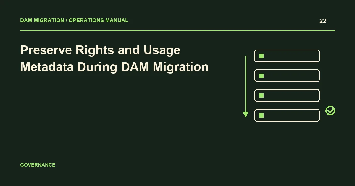 Preserve Rights and Usage Metadata During DAM Migration